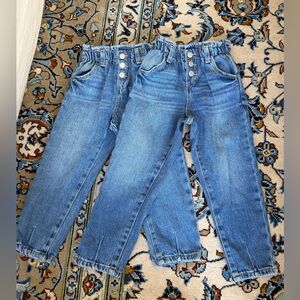 Zara Denim Paperbag Jeans - 2 Pairs, Sizes 4 & 5